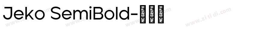 Jeko SemiBold字体转换